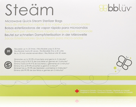 BBLÜV Steäm Sterilisationsbeutel für die Mikrowelle