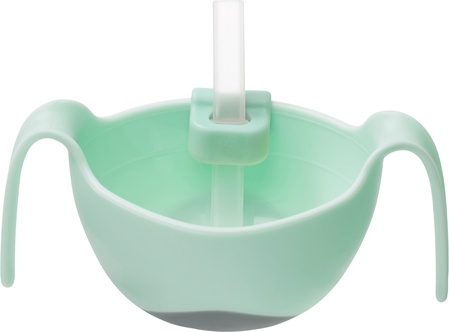 b.box 3 in 1 Bowl & Straw tálka szívószállal