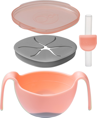 b.box 3 in 1 Bowl & Straw kauss kõrrega