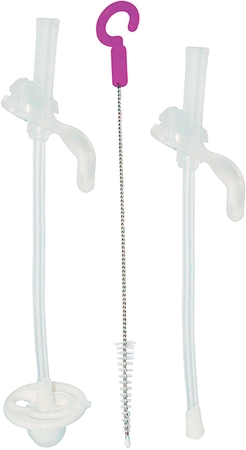 b.box Replecement Straws + Cleaner paille en silicone