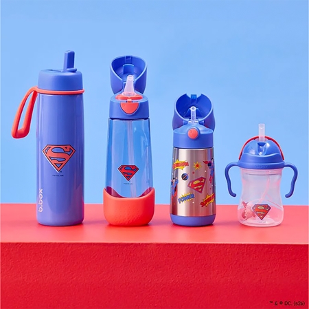 b.box Superman Tasse mit Strohhalm