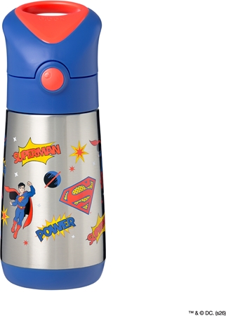 b.box Superman Thermosflasche mit Strohhalm