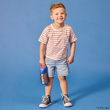 b.box Superman Thermosflasche mit Strohhalm