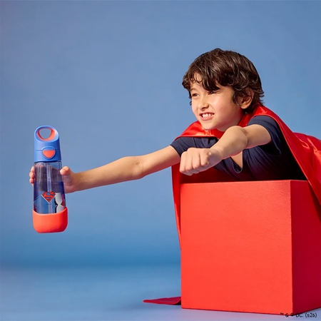 b.box Superman Flasche mit Strohhalm