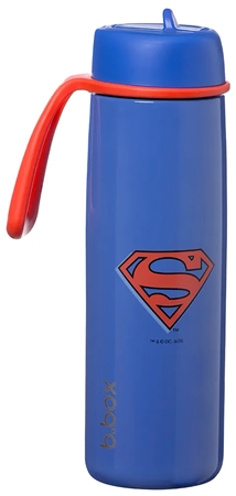 b.box Superman Thermosflasche mit Strohhalm