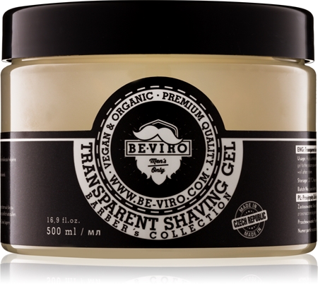 Beviro Men's Only Transparent Shaving Gel gel trasparente per rasatura