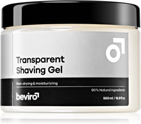 Beviro Transparent Shaving Gel gel na holení pro muže