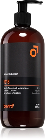 Beviro Natural Body Wash 1918 gel de douche pour homme