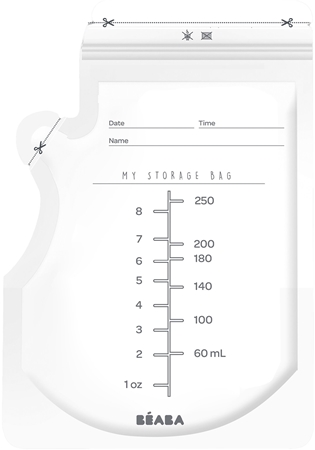 Beaba Breast Milk Storage Bags sachets pour conserver le lait maternel