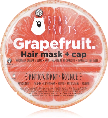Bear Fruits Grapefruit maska do włosów zapewniający elastyczność i objętość