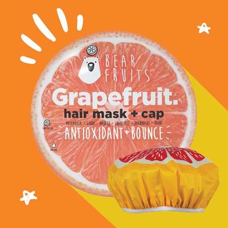 Bear Fruits Grapefruit maska do włosów zapewniający elastyczność i objętość