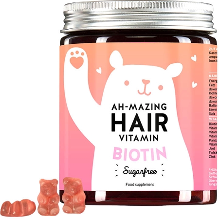 Bears With Benefits Ah-mazing Hair Vitamin Biotin no sugar żelki misie dla zdrowych i pięknych włosów