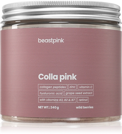 BeastPink Colla Pink napój kolagenowy instant na piękne włosy i skórę