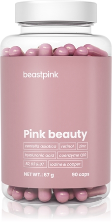 BeastPink Pink Beauty kapsułki na piękne włosy, skórę i paznokcie