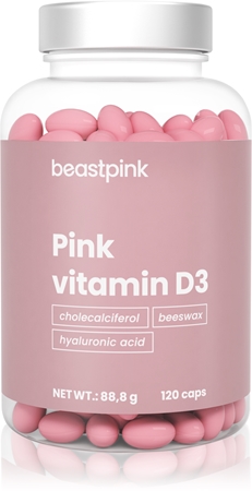 BeastPink Pink Vitamin D3 podpora normálního stavu kostí a zubů