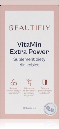 Beautifly VitaMin Extra Power suplement diety na piękne włosy, skórę i paznokcie