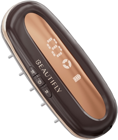 Beautifly LaserBoost Pro massage device for stimulating hair growth with LED backlight