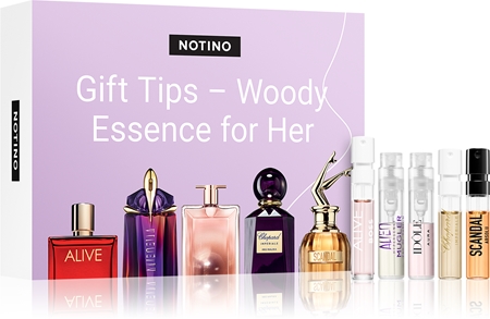 Beauty Discovery Box Notino Gift Tips: Woody Essence for Her set za žene