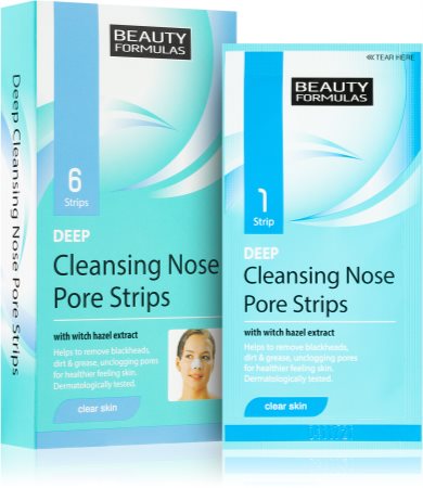 Beauty Formulas Clear Skin paski oczyszczające na nos
