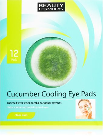 Beauty Formulas Clear Skin Cucumber Cooling masque régénérant yeux