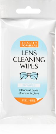 Beauty Formulas Lens Cleaning lingettes nettoyantes pour lunettes