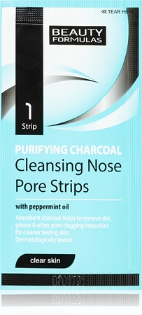 Beauty Formulas Clear Skin Purifying Charcoal máscara de limpeza com carvão para nariz