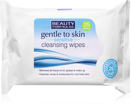 Beauty Formulas Sensitive vlhčené čisticí ubrousky pro citlivou pleť