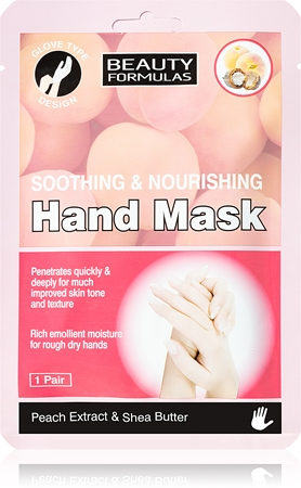 Beauty Formulas Soothing & Nourishing Genoprettende håndmaske og handsker