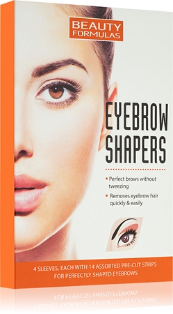 Beauty Formulas Eyebrow Shapers wax strips for eyebrows