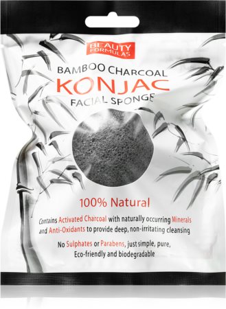 Beauty Formulas Charcoal esponja esfoliante suave