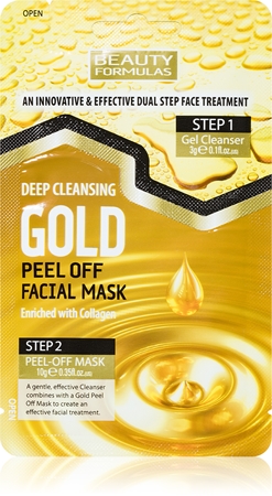 Beauty Formulas Gold máscara e peeling 2 em 1
