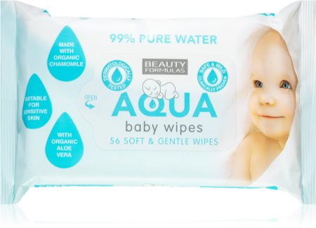 Beauty Formulas Baby Aqua salviette umidificate per bambini