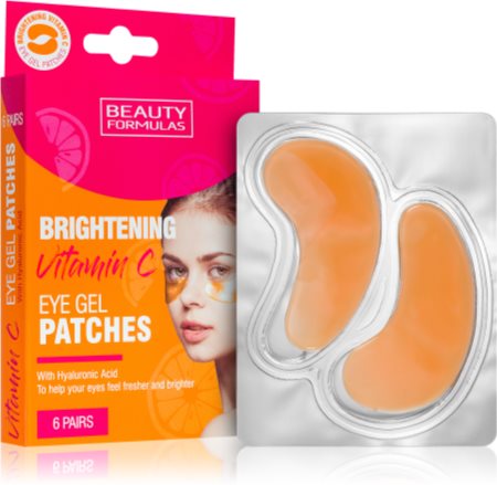 Beauty Formulas Vitamin C máscara iluminadora para olhos