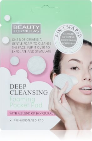 Beauty Formulas Deep Cleansing disco desmaquilhante humedecido para limpeza profunda