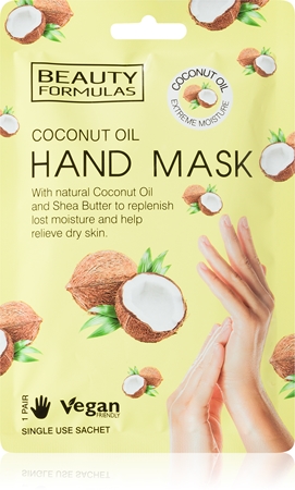Beauty Formulas Coconut Oil hloubkově hydratační maska na ruce