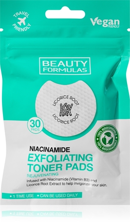 Beauty Formulas Niacinamide δίσκοι για ντεμακιγιάζ για τέλεια επιδερμίδα