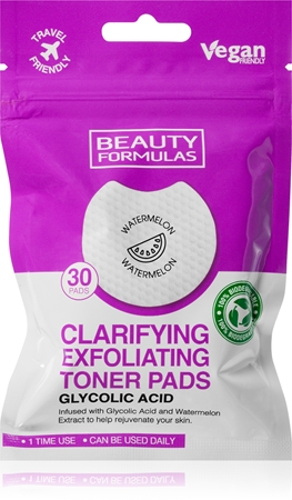 Beauty Formulas Glycolic Acid makeup remover pads | notino.co.uk