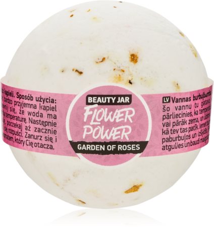 Beauty Jar Flower Power musująca kula do kąpieli z różanym aromatem