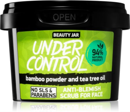 Beauty Jar Under Control esfoliante de limpeza para pele problemática