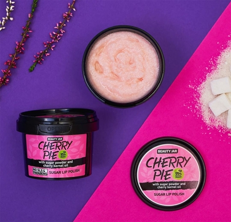 Beauty Jar Cherry Pie sugar scrub for lips