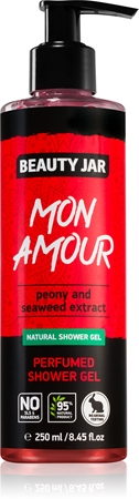 Beauty Jar Mon Amour kvapioji dušo želė su odą švelninančiais bijūnais