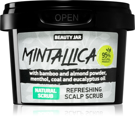Beauty Jar Mintallica καθαριστική απολέπιση για μαλλιά και το δέρμα του τριχωτού της κεφαλής