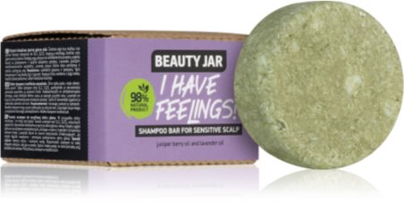 Beauty Jar I Have Feelings! Σαμπουάν σε μορφή μπάρας για ευαίσθητο δέρμα της κεφαλής