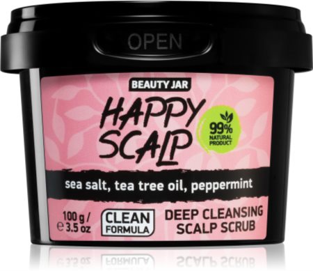 Beauty Jar Happy Scalp čisticí peeling pro mastnou pokožku hlavy
