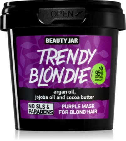 Beauty Jar Trendy Blondie přirozeně neutralizující maska pro blond vlasy