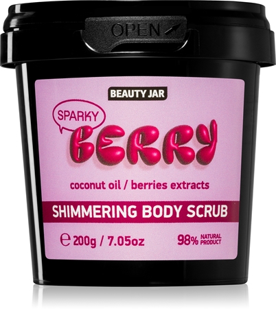 Beauty Jar Berry Sparky cukrovo-solný peeling pro třpytivý lesk