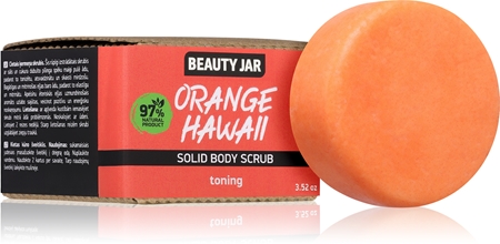 Beauty Jar Orange Hawaii festes Körperpeeling mit feuchtigkeitsspendender Wirkung