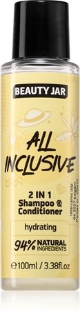 Beauty Jar All Inclusive shampoing et après-shampoing 2 en 1 pour un effet naturel