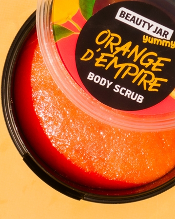 Beauty Jar Yummy Orange d'Empire švelnus šveitiklis gaivinančio poveikio