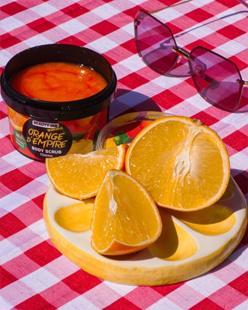Beauty Jar Yummy Orange d'Empire švelnus šveitiklis gaivinančio poveikio